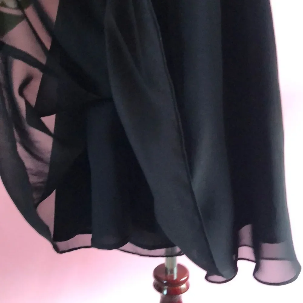 Sam Edelman Black Off The Shoulder Classic Swing Dress